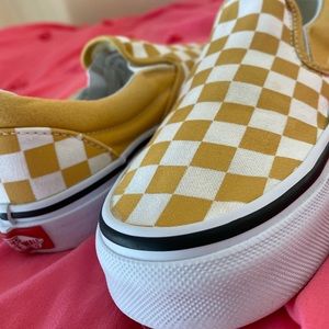 Checkerboard Slip-On Vans